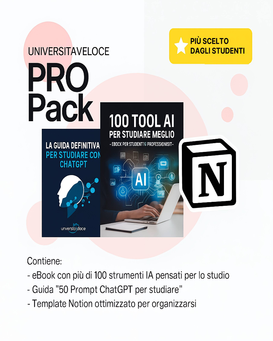 ⚡️ Pro Pack – “Metodo Università Veloce”